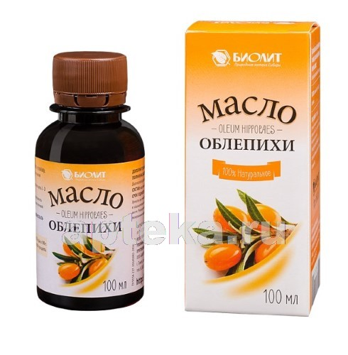 МАСЛО ОБЛЕПИХОВОЕ ФАРМЛЭНД БИО Р-Р УП., 100МЛ