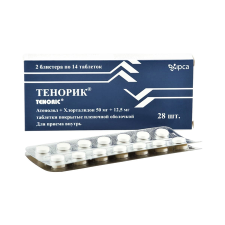 ТЕНОРИК ТАБЛ.П/О, 50МГ/12,5МГ, №28