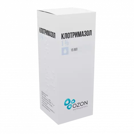 КЛОТРИМАЗОЛ ФЛ., Р-Р НАР., 1% 15МЛ