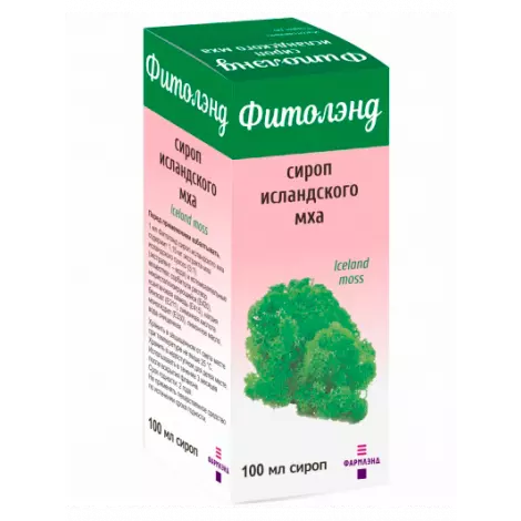 ФИТОЛЭНД СИРОП ИСЛАНДСКОГО МХА УП., 100МЛ