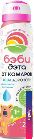 АЭРОЗОЛЬ РЕПЕЛЛЕНТ. ДЕТ. ДЭТА БЭБИ АКВА 2В1 УП., 100МЛ