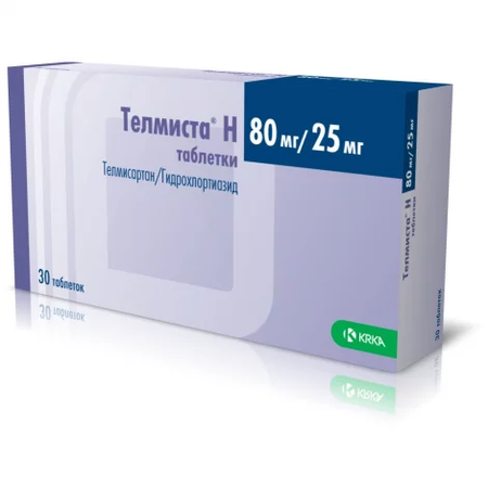ТЕЛМИСТА Н ТАБЛ., 80МГ/25МГ, №30