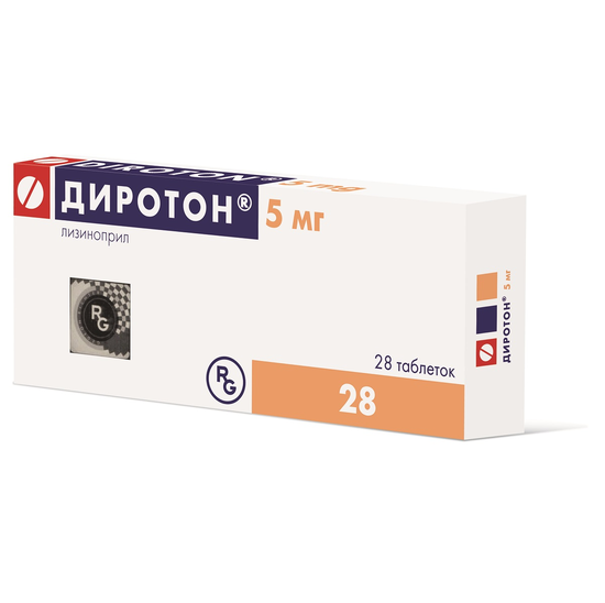 ДИРОТОН ТАБЛ., 5МГ, №28