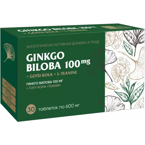 ГИНКГО БИЛОБА ГОТУ КОЛА ТЕАНИН ТАБЛ., 600МГ, №30