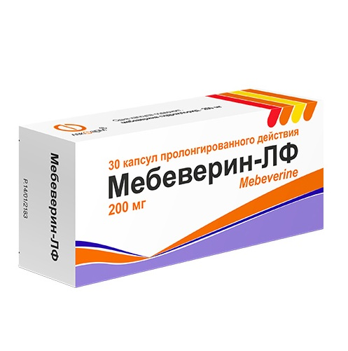 МЕБЕВЕРИН КАПС., 200МГ, №30