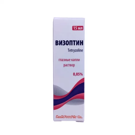 ВИЗОПТИН Ф-КАП., КАПЛИ ГЛ., 0,05% 15МЛ