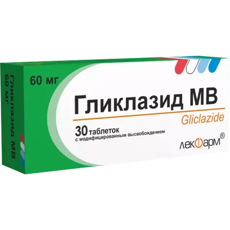 ГЛИКЛАЗИД МВ ТАБЛ., 60МГ, №30
