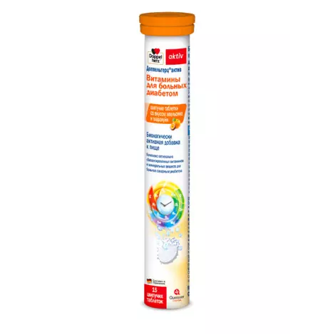ДОППЕЛЬГЕРЦ АКТИВ ВИТАМИНЫ Д/БОЛЬНЫХ ДИАБЕТОМ АПЕЛЬСИН МАРАКУЙЯ ТАБЛ.ШИП., №15