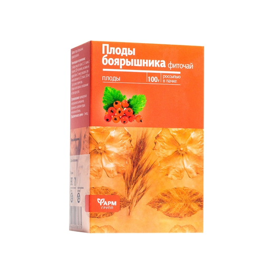 БОЯРЫШНИКА ПЛОДЫ БАД УП., 100Г