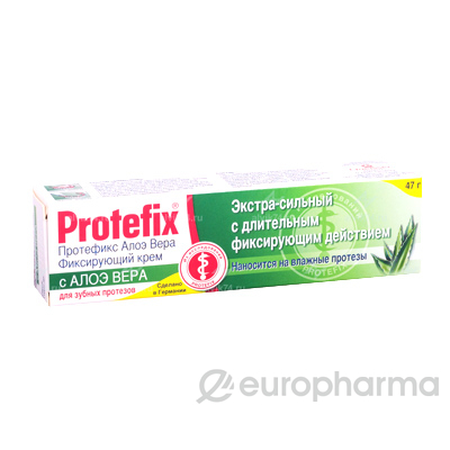 КРЕМ Д/ФИКС. ЗУБНЫХ ПРОТЕЗОВ ПРОТЕФИКС ЭКСТРАСИЛЬН. АЛОЭ УП., 40МЛ