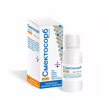 СМЕКТОСОРБ ФЛ., СУСП., 3Г/15МЛ 100МЛ