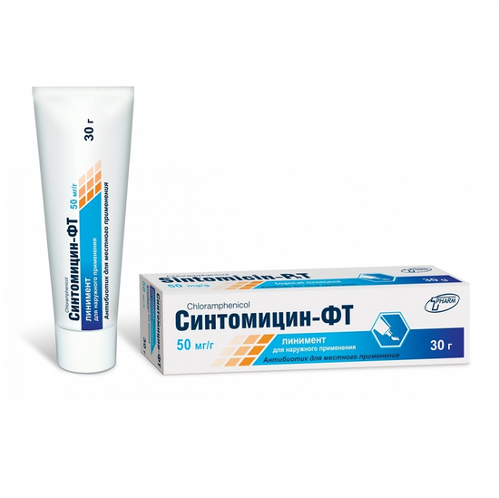 СИНТОМИЦИН ЛИНИМ., 5% 30Г