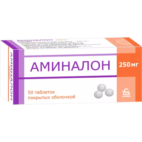 АМИНАЛОН ТАБЛ.П/О, 250МГ, №50