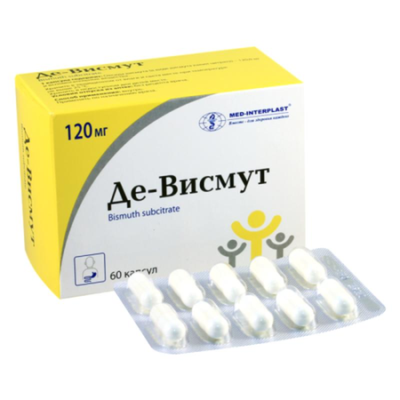ДЕ-ВИСМУТ КАПС., 120МГ, №60