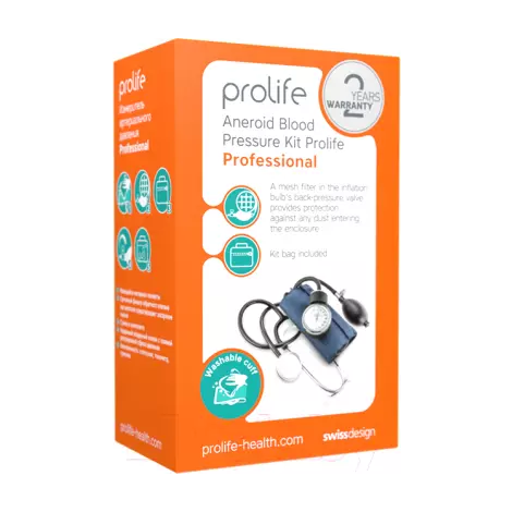 ИЗМЕРИТЕЛЬ АРТЕРИАЛЬНОГО ДАВЛЕНИЯ PROLIFE PROFESSIONAL
