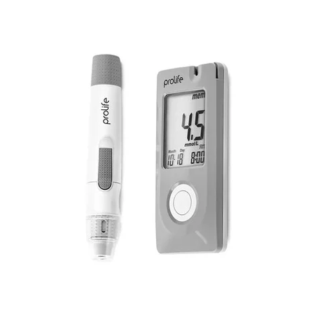 СИСТЕМА КОНТРОЛЯ УРОВНЯ ГЛЮКОЗЫ В КРОВИ PROLIFE PM 200 (С ТЕСТ-ПОЛОСКАМИ PROLIFE PT 200 50ШТ.)