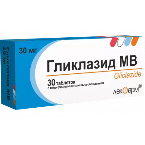 ГЛИКЛАЗИД МВ ТАБЛ., 30МГ, №30