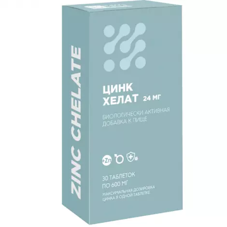 ЦИНК ХЕЛАТ ТАБЛ., 24МГ, №30