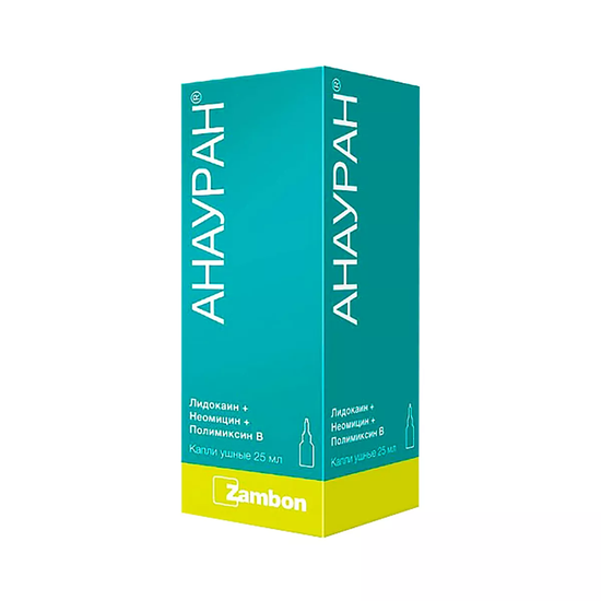 АНАУРАН ФЛ., КАПЛИ УШН., 25МЛ