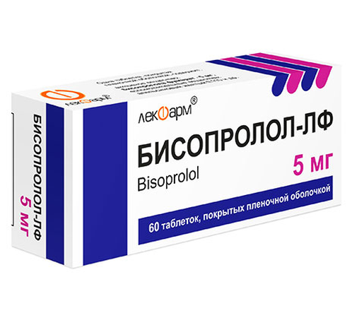 БИСОПРОЛОЛ ТАБЛ.П/О, 5МГ, №60