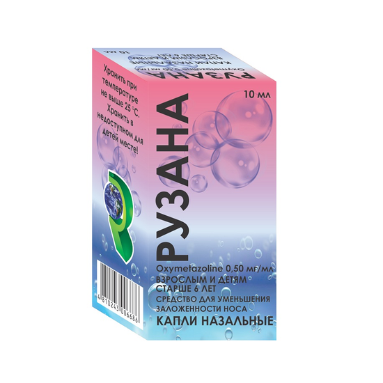 РУЗАНА ФЛ., КАПЛИ НАЗ., 0,05% 10МЛ