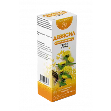 ДЕВЯСИЛ ВИТ. C ФЛ., СИРОП, 200МЛ