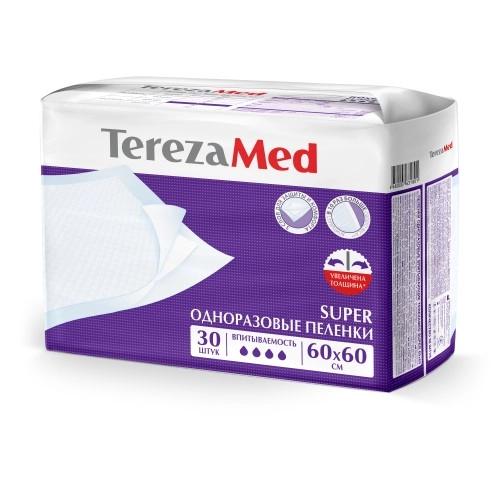 ПЕЛЕНКИ ВПИТ. ОДНОРАЗ. TEREZAMED SUPER 60Х60, №30