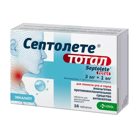 СЕПТОЛЕТЕ ТОТАЛ ЭВКАЛИПТ ТАБЛ.РАССАС., №16