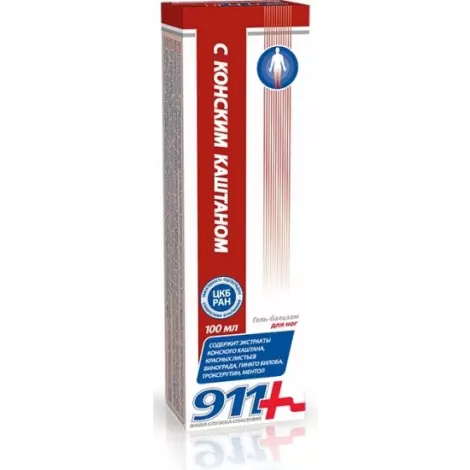 ГЕЛЬ-БАЛЬЗАМ 911 КОНСКИЙ КАШТАН УП., 100МЛ