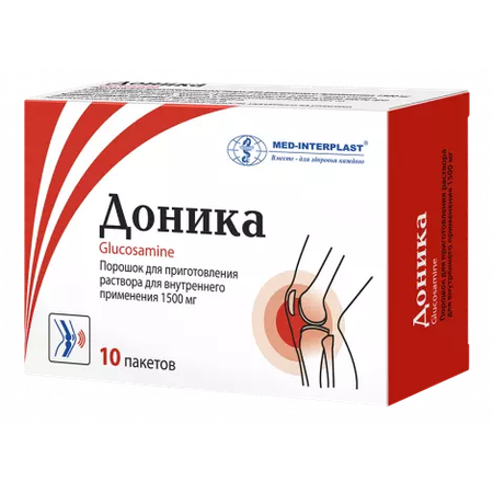 ДОНИКА ПАК., ПОР., 1500МГ, №10
