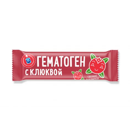 ГЕМАТОГЕН С КЛЮКВОЙ УП., 40Г