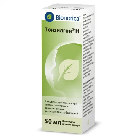 ТОНЗИЛГОН Н ФЛ., КАПЛИ ОРАЛ., 50МЛ