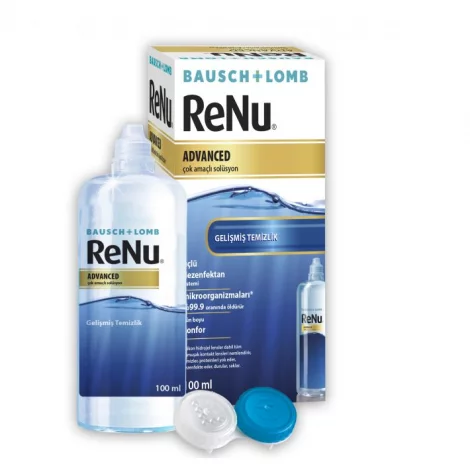 РАСТВОР УНИВЕРС. РЕНУ АДВАНСЕД (RENUR ADVANCED) Д/УХОДА ЗА МЯГК. КОНТАКТ. ЛИНЗАМИ В КОМПЛ. С КОНТ. Д/ХРАНЕНИЯ КОНТАКТ. ЛИНЗ И БЕЗ КОНТ. (100МЛ)